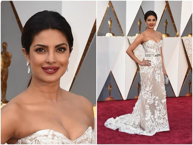 Priyanka Chopra has done it right. She looks stunning is this white number. (AP)