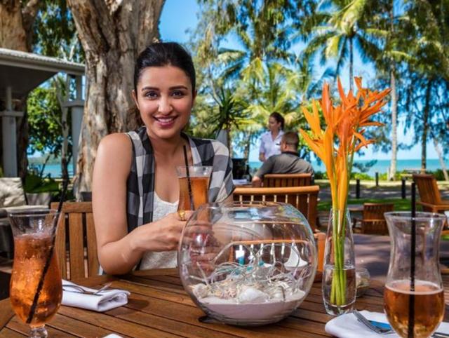 Parineeti also visited the Palm Cove beach. (Twitter) 