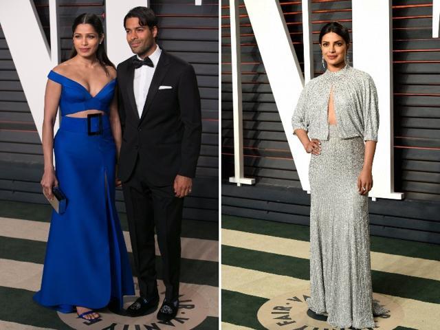 While Priyanka has this old-world charm going for her, Freida looks extremely fit and sexy, said Anaita Shroff Adajania. (Agencies) While Priyanka has this old-world charm going for her, Freida looks extremely fit and sexy, said Anaita Shroff Adajania. (Agencies)