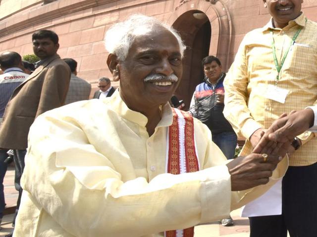 Congress had demanded action against Union ministers Smriti Irani and Bandaru Dattatreya over Rohith Vemula’s suicide. (Arvind Yadav/ HT Photo) Congress had demanded action against Union ministers Smriti Irani and Bandaru Dattatreya over Rohith Vemula’s suicide. (Arvind Yadav/ HT Photo)