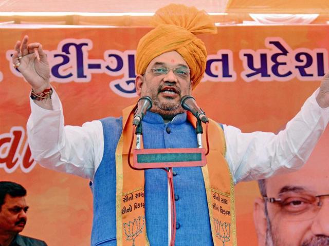 The announcement came after a meeting between AGP leaders and BJP president Amit Shah in New Delhi. (PTI Photo) The announcement came after a meeting between AGP leaders and BJP president Amit Shah in New Delhi. (PTI Photo)