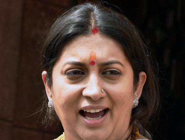 HRD Minister Smriti Irani was again in the line of fire in Lok Sabha with opposition members forcing Speaker Sumitra Mahajan to allow them to speak on their notice for Privilege Motion against the minister.(PTI) HRD Minister Smriti Irani was again in the line of fire in Lok Sabha with opposition members forcing Speaker Sumitra Mahajan to allow them to speak on their notice for Privilege Motion against the minister.(PTI)