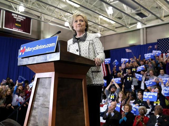 Supporters of Democratic presidential candidate former Secretary of State Hillary Clinton cheer. (AFP Photo) Supporters of Democratic presidential candidate former Secretary of State Hillary Clinton cheer. (AFP Photo)