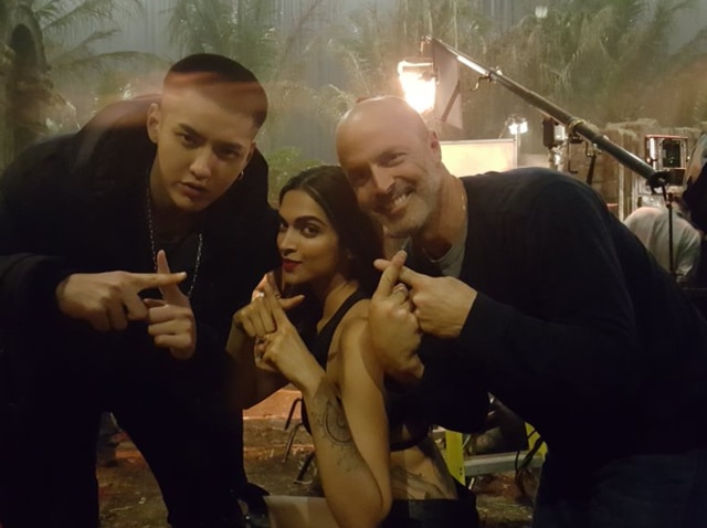 Kris Wu, Deepika and DJ Caruso are the X team.  (Twitter) 