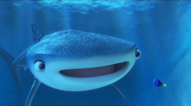 Dory’s adorable shark friend. (YouTube)