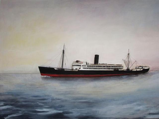 The SS Salween, on board which Desmond Lazaro’s parents travelled