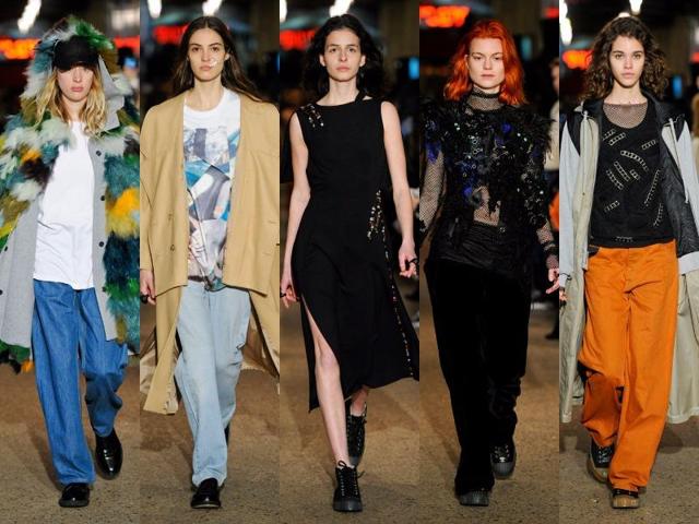Koché: With caps, wide-leg pants, oversized pockets and hoods, Christelle Kocher once again channeled street style in this new collection. There were lots of patterns too, also inspired by street culture. The collection featured sequins, fringing and fur, but only to serve streetwear looks. (March 1, 2016). (Agencies) Koché: With caps, wide-leg pants, oversized pockets and hoods, Christelle Kocher once again channeled street style in this new collection. There were lots of patterns too, also inspired by street culture. The collection featured sequins, fringing and fur, but only to serve streetwear looks. (March 1, 2016). (Agencies)