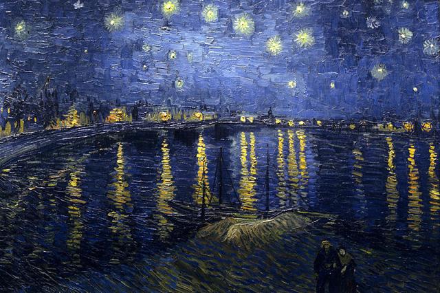 The 1888 oil painting Starry Night over the Rhone by Van Gogh is one of the 120 paintings featured in the film. (Musee d’Orsay, Paris) The 1888 oil painting Starry Night over the Rhone by Van Gogh is one of the 120 paintings featured in the film. (Musee d’Orsay, Paris)