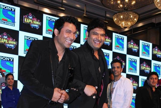 Chandan Prabhakar and Kapil Sharma at the launch of their new show. (IANS) Chandan Prabhakar and Kapil Sharma at the launch of their new show. (IANS)