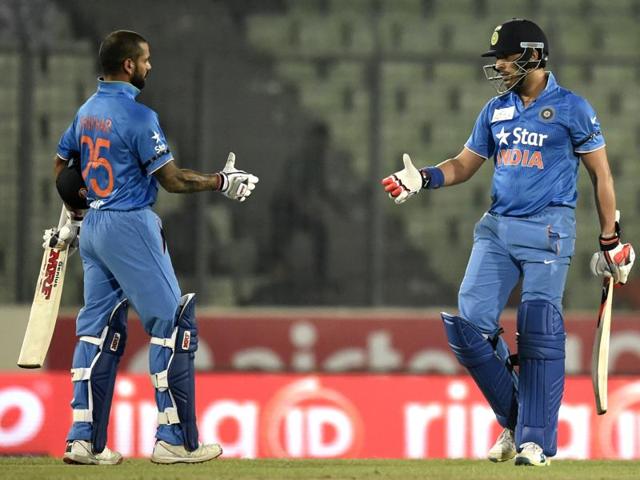 Indian cricketer Yuvraj Singh plays a shot during the Asia Cup T20 cricket tournament match. (AFP Photo) Indian cricketer Yuvraj Singh plays a shot during the Asia Cup T20 cricket tournament match. (AFP Photo)