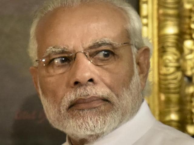 AAP MLA Amanatullah Khan allegedy used abusive language against Prime Minister Narendra Modi (in pic) during an event organised by the Delhi government’s Urdu Academy last month. (Sachin Saini/HT photo) AAP MLA Amanatullah Khan allegedy used abusive language against Prime Minister Narendra Modi (in pic) during an event organised by the Delhi government’s Urdu Academy last month. (Sachin Saini/HT photo)