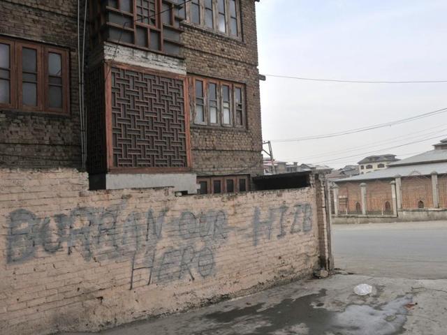 Downtown Srinagar is the older part of the city, known for its architectural splendor and violent protests every Friday. (Waseem Andrabi//HT Photo)