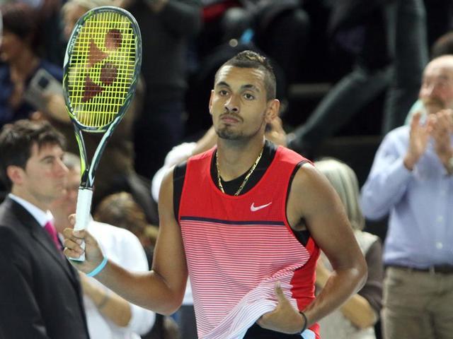 Nick Kyrgios failed to regain full fitness after contracting a virus in Dubai. (AP Photo) Nick Kyrgios failed to regain full fitness after contracting a virus in Dubai. (AP Photo)