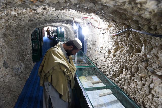 Deep inside the dry, biscuit-coloured mountains surrounding Pakistan's southwestern city of Quetta lies an unexpected treasure: a honeycomb of tunnels bursting with cases of Qurans, hidden safe from desecration. (AFP) Deep inside the dry, biscuit-coloured mountains surrounding Pakistan's southwestern city of Quetta lies an unexpected treasure: a honeycomb of tunnels bursting with cases of Qurans, hidden safe from desecration. (AFP)