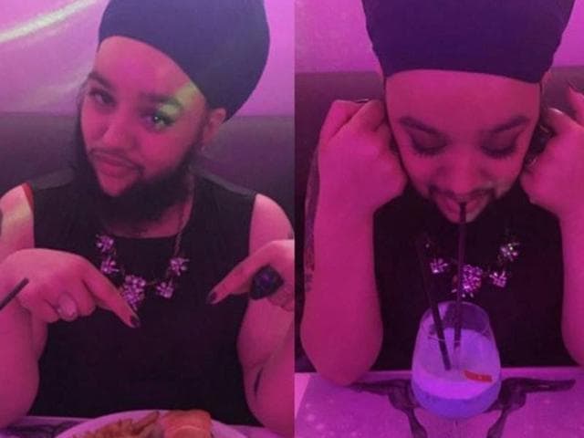 Harnaam Kaur, a 25-year-old from Slough, Berkshire, who is popularly called the ‘Bearded Dame’, has made history of sorts by becoming the first bearded woman to hit the runway for a celebrity designer. (Instagram) 
