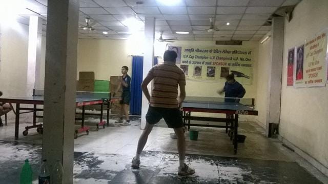A photo of the Northern Railway’s table tennis academy in Uttar Pradesh. (HT Photo) A photo of the Northern Railway’s table tennis academy in Uttar Pradesh. (HT Photo)