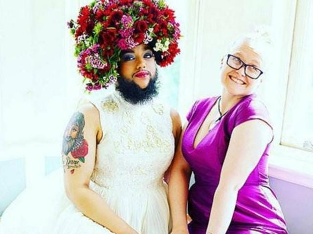 She was first noticed when the photographs of her bridal photoshoot with the London-based Urban Bridesmaid Photography went viral last year. (Instagram) 