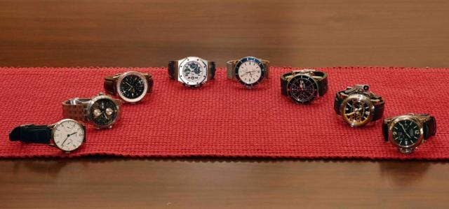 Emraan Hashmi’s watch collection (Pratham Gokhale/HT)
