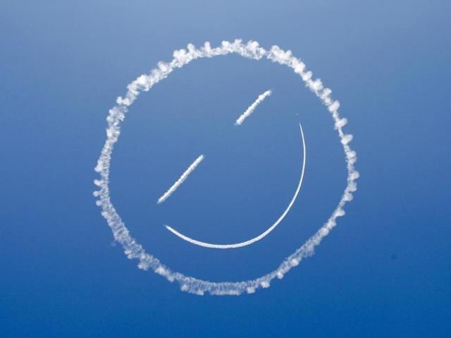 A sky writer draws a smiley face in the sky at the start of the Los Angeles County Air Show in a file photo. (Reuters) A sky writer draws a smiley face in the sky at the start of the Los Angeles County Air Show in a file photo. (Reuters)