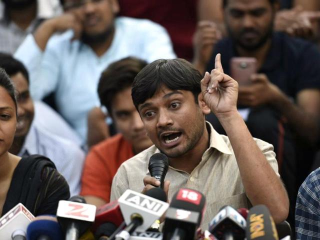 Kanhaiya Kumar said he was worried about the prevailing environment in the country but asserted that he will not allow anybody to encroach upon the ‘free space’ in JNU. (Sanjeev Verma/HT Photo) Kanhaiya Kumar said he was worried about the prevailing environment in the country but asserted that he will not allow anybody to encroach upon the ‘free space’ in JNU. (Sanjeev Verma/HT Photo)