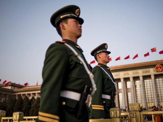 The defence budget for 2016 will be 954.354 Yuan or about $147 billion, less than the expected $150 billion, largely because of the devaluation of the Chinese currency in the past one year. (AP File) The defence budget for 2016 will be 954.354 Yuan or about $147 billion, less than the expected $150 billion, largely because of the devaluation of the Chinese currency in the past one year. (AP File)