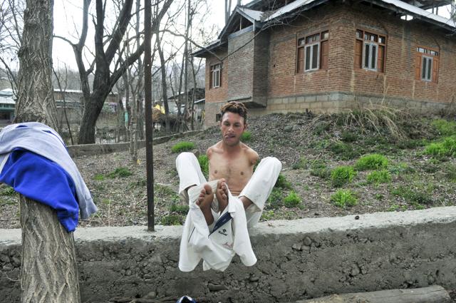 Amir is the current captain of the Jammu and Kashmir state para-cricket team. (Waseem Andrabi/HT) Amir is the current captain of the Jammu and Kashmir state para-cricket team. (Waseem Andrabi/HT)