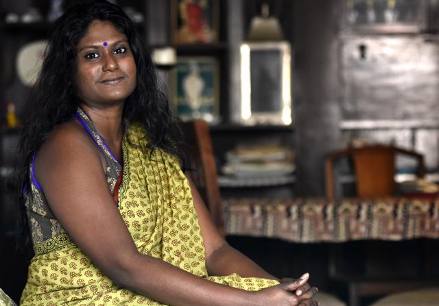 Writer Rosalyn D'Mello at her house in New Delhi’s Kailash Hills. (Vipin Kumar/HT Photo)
