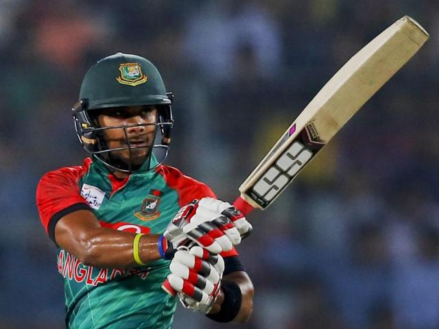 Bangladesh’s Sabbir Rahman plays a shot. (AP Photo) Bangladesh’s Sabbir Rahman plays a shot. (AP Photo)