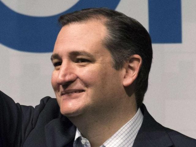 Republican presidential candidate Ted Cruz gestures during a speech at a campaign rally in Wichita, Kansas, on Saturday. (AFP photo) Republican presidential candidate Ted Cruz gestures during a speech at a campaign rally in Wichita, Kansas, on Saturday. (AFP photo)