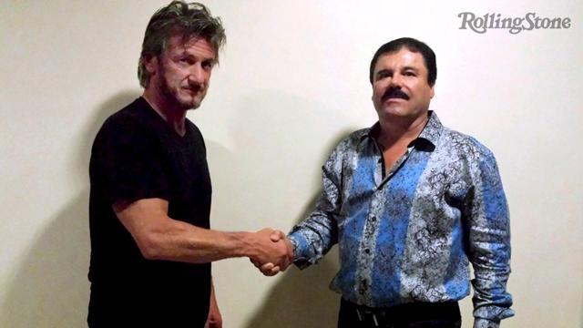 Sean Penn (L) with Mexican drug lord Joaquin ‘Chapo‘ Guzman in Mexico, in an undated Rolling Stone handout photo. (Rolling Stone/ Reuters)