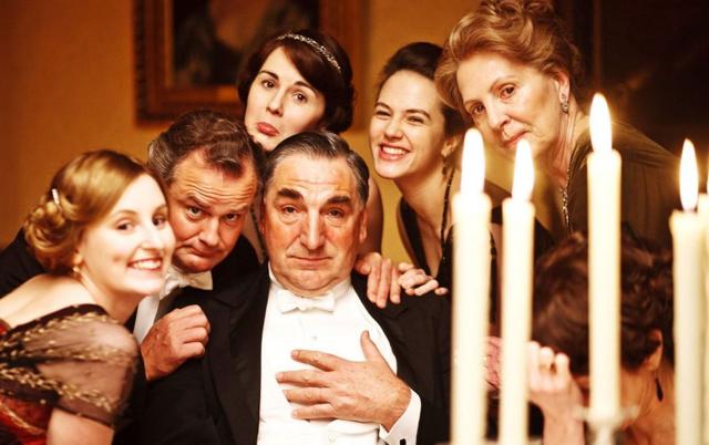 The cast of Downton Abbey in one of the early seasons. (Twitter)