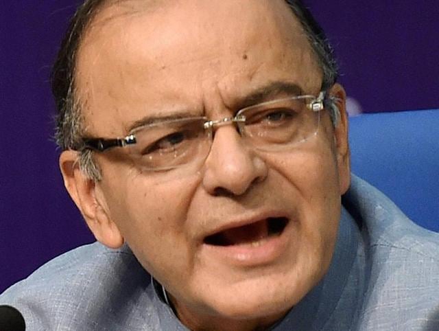 Finance minister Arun Jaitley and minister of state for finance Jayant SInha address a post-budget press conference in New Delhi. Jaitley has said that the government plans to avois large number of banks (PTI) Finance minister Arun Jaitley and minister of state for finance Jayant SInha address a post-budget press conference in New Delhi. Jaitley has said that the government plans to avois large number of banks (PTI)
