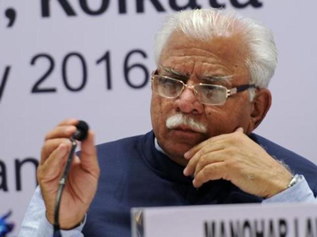 Haryana chief minister Manohar Lal Khattar (HT File Photo) Haryana chief minister Manohar Lal Khattar (HT File Photo)