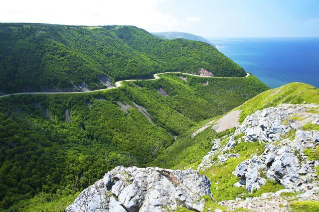 Cabot Trail on Cape Breton Island, Nova Scotia: Created by a local radio host, the site “Cape Breton If Donald Trump Wins” has gone viral, inviting Americans to move to the island off Nova Scotia should Trump win the US election. (AFP)