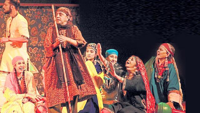 A still from the play Peer Ghani. A still from the play Peer Ghani.