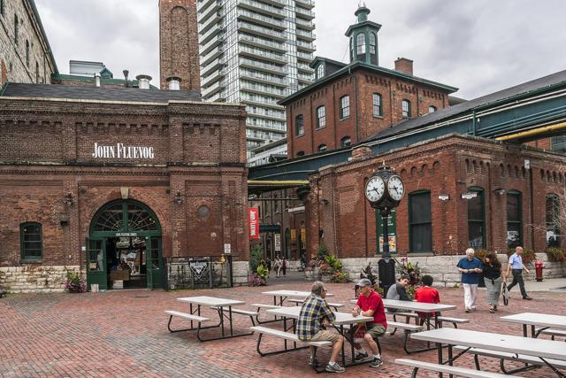 Distillery District, Canada: A major development project transformed a former distillery into an historic space for retail and dining. (AFP)