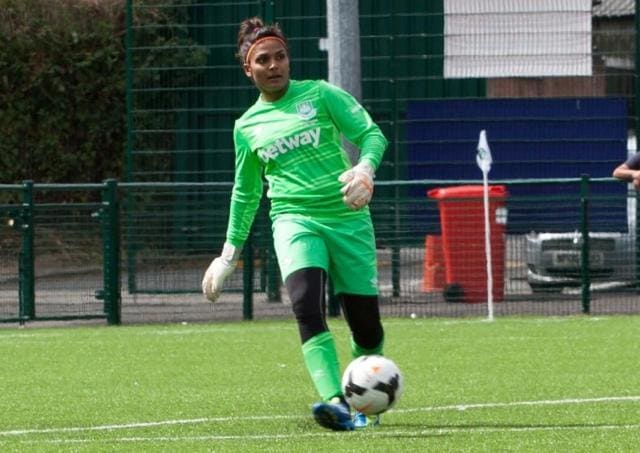 Aditi Chauhan became the first Indian to play in the FA Women’s Premier League. (Photo: West Ham Ladies FC) Aditi Chauhan became the first Indian to play in the FA Women’s Premier League. (Photo: West Ham Ladies FC)