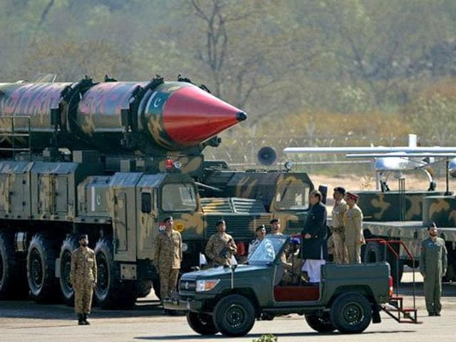 Pakistan is on course of having about 350 nuclear weapons in about a decade, the world's third-largest stockpile after the US and Russia and twice that of India. (AFP Photo) Pakistan is on course of having about 350 nuclear weapons in about a decade, the world's third-largest stockpile after the US and Russia and twice that of India. (AFP Photo)