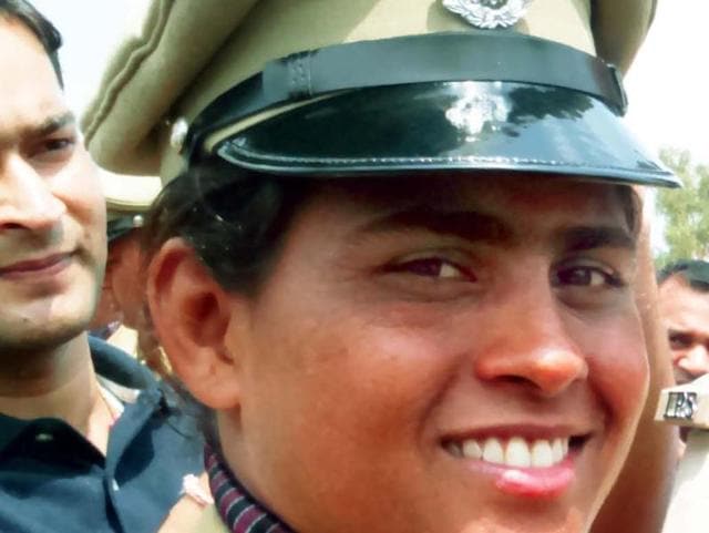 Sushila Katha will soon complete her probation as a police sub-inspector. (HT Photo) Sushila Katha will soon complete her probation as a police sub-inspector. (HT Photo)