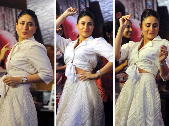 At a recent Ki and Ka lunch event in Mumbai, fun and masala omelette were on menu. Kareena Kapoor Khan had all the fun with a mix of salsa and Bollywood dance moves ... (AFP)