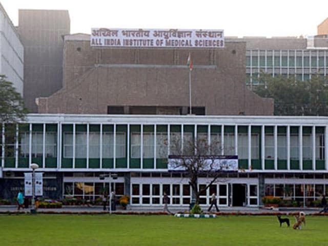 Construction work is going on as a part of an expansion plan for AIIMS campus. The accident took place at a site where land excavation is being done. (HT File Photo) Construction work is going on as a part of an expansion plan for AIIMS campus. The accident took place at a site where land excavation is being done. (HT File Photo)