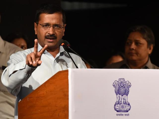 This is the third such case against Kejriwal, second by a member of the BJP party. (Sushil Kumar/HT) This is the third such case against Kejriwal, second by a member of the BJP party. (Sushil Kumar/HT)