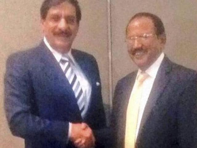 Naseer Janjua and Ajit Doval, National Security Advisors of Pakistan and India. (PTI File Photo) Naseer Janjua and Ajit Doval, National Security Advisors of Pakistan and India. (PTI File Photo)