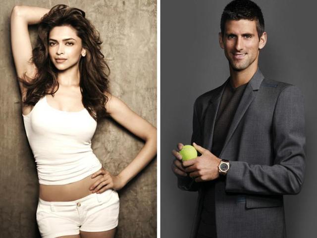 Actor Deepika Padukone was clicked on a dinner date with Novak Djokovic. Actor Deepika Padukone was clicked on a dinner date with Novak Djokovic.