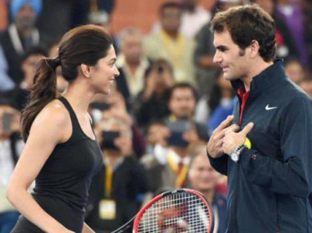 She is seen with Federer here. (Twitter) She is seen with Federer here. (Twitter)