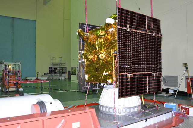 IRNSS-1F in a clean room during its integration. (Picture courtesy: Isro) IRNSS-1F in a clean room during its integration. (Picture courtesy: Isro)