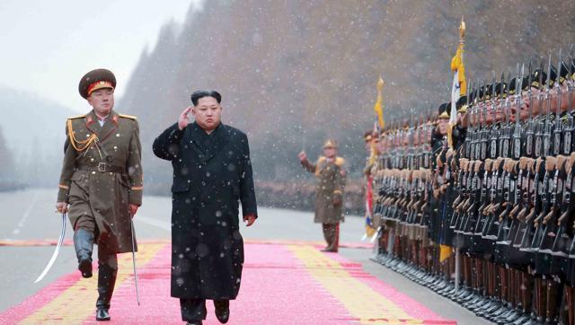 North Korean leader Kim Jong Un salutes during a visit to the ministry of the People’s Armed Forces on the occasion of the new year in this undated file photo. (Reuters) North Korean leader Kim Jong Un salutes during a visit to the ministry of the People’s Armed Forces on the occasion of the new year in this undated file photo. (Reuters)