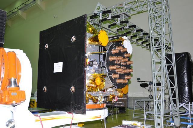 The IRNSS-1F has a lift-off mass of 1,425kg and would be launched in sub-Geosynchronous Transfer Orbit (sub GTO). It has a 12 year mission life (Picture courtesy: Isro) The IRNSS-1F has a lift-off mass of 1,425kg and would be launched in sub-Geosynchronous Transfer Orbit (sub GTO). It has a 12 year mission life (Picture courtesy: Isro)