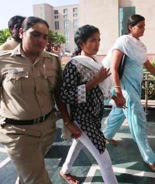 In 2011, Soni Sori, an adivasi teacher was produced at Saket Court, New Delhi, on the charge of being a Maoist. In February, 2016, an acid-like substance was thrown at her. The JagLAG team represents her. (Vipin Kumar/HT Photo ) In 2011, Soni Sori, an adivasi teacher was produced at Saket Court, New Delhi, on the charge of being a Maoist. In February, 2016, an acid-like substance was thrown at her. The JagLAG team represents her. (Vipin Kumar/HT Photo )