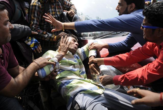 “The attacker is being interrogated,” said Kiran Sivakumar, senior superintendent of police, Gautam Budh Nagar. (Burhaan Kinu/HT Photo) “The attacker is being interrogated,” said Kiran Sivakumar, senior superintendent of police, Gautam Budh Nagar. (Burhaan Kinu/HT Photo)